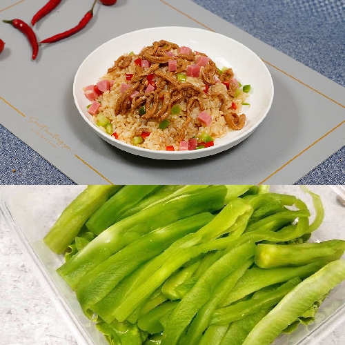 鸭肠炒饭+贡菜