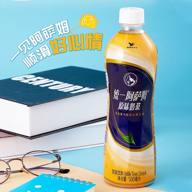 统一阿萨姆原味奶茶500ml/瓶