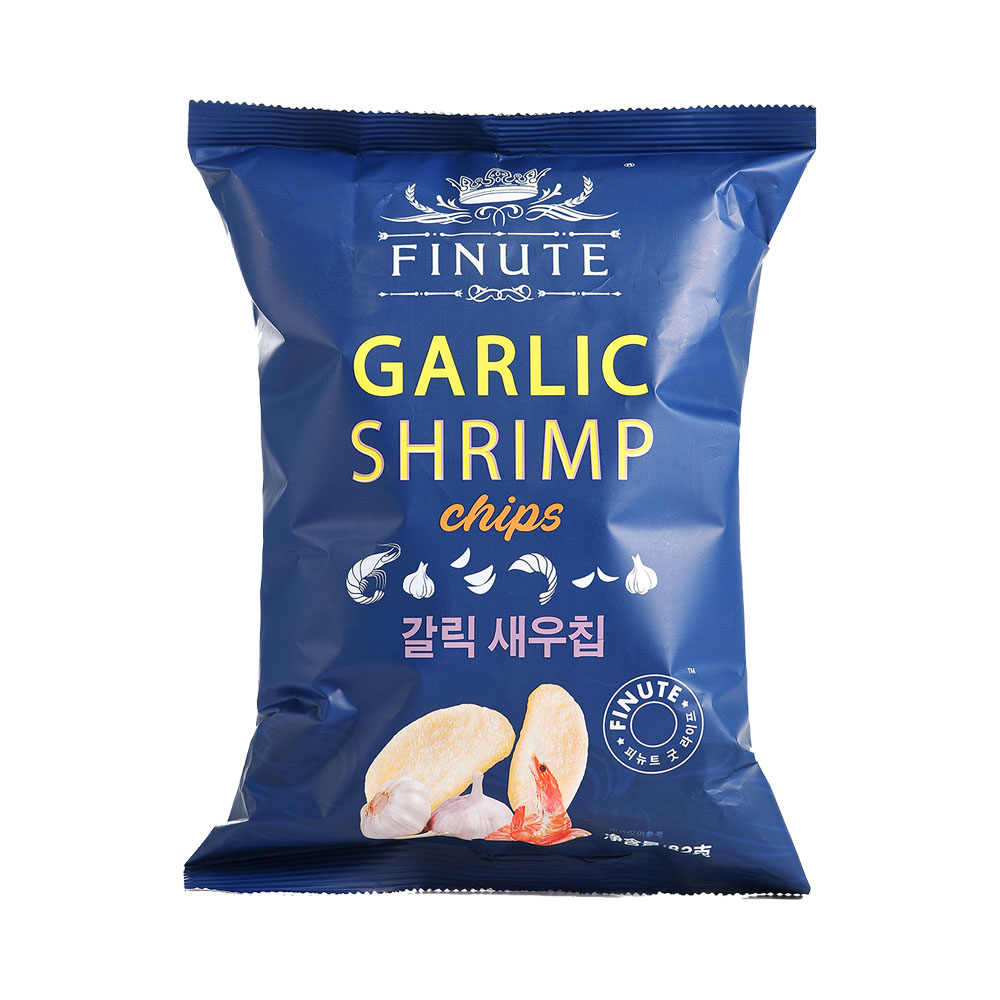 【特价】FINUTE 蒜味虾片 82g 韩国进口