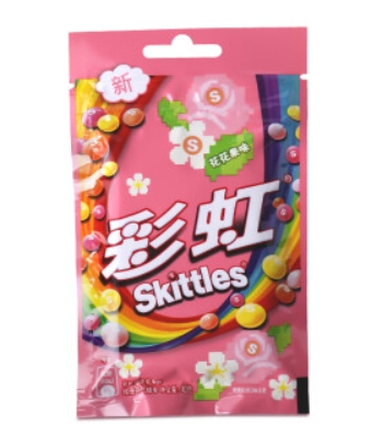 彩虹糖花花果味袋装40g